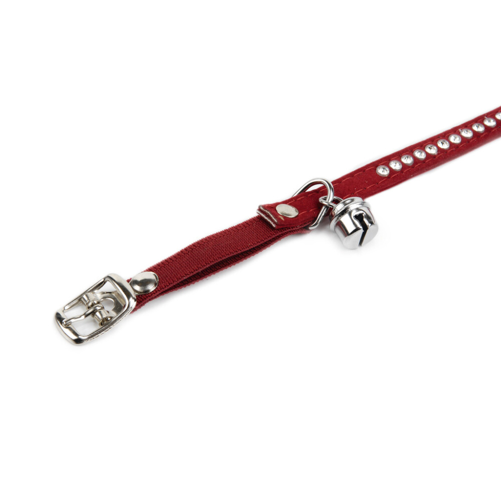 Beeztees  Swarovski Taşlı Kedi Boyun Tasması 34cm (Kırmızı)