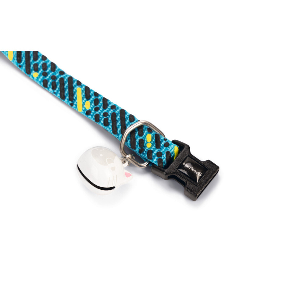 Beeztees Memphis Zilli Kedi Boyun Tasması 20-30cm (Mavi)