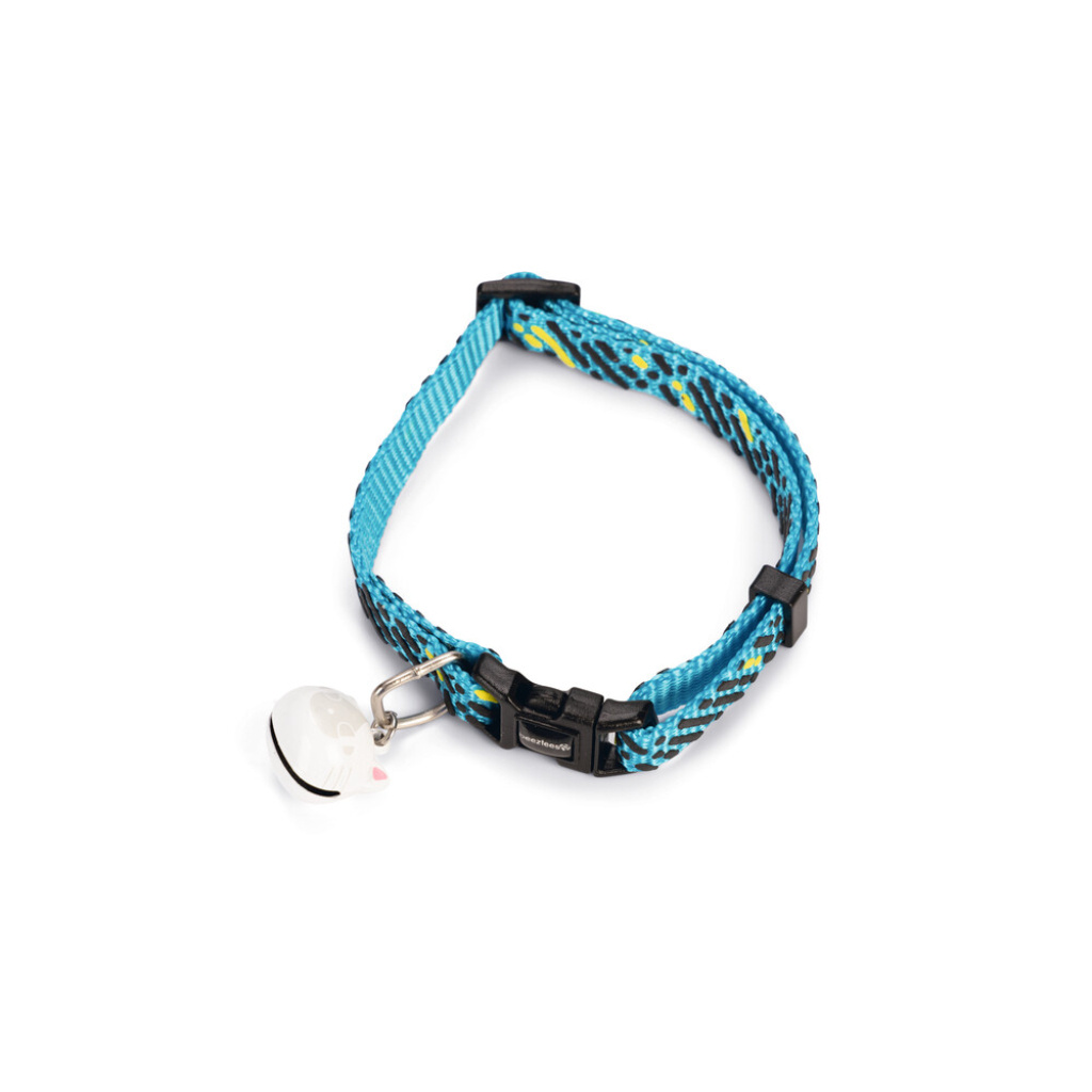 Beeztees Memphis Zilli Kedi Boyun Tasması 20-30cm (Mavi)