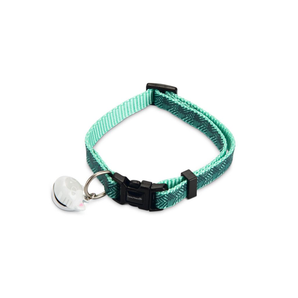 Beeztees Geo Zilli Kedi Boyun Tasması 20-30cm (Yeşil)