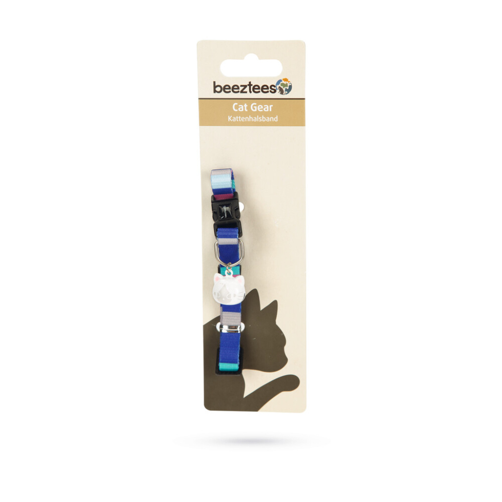 Beeztees Zilli Renkli Çizgili Kedi Boyun Tasması 20-30cm