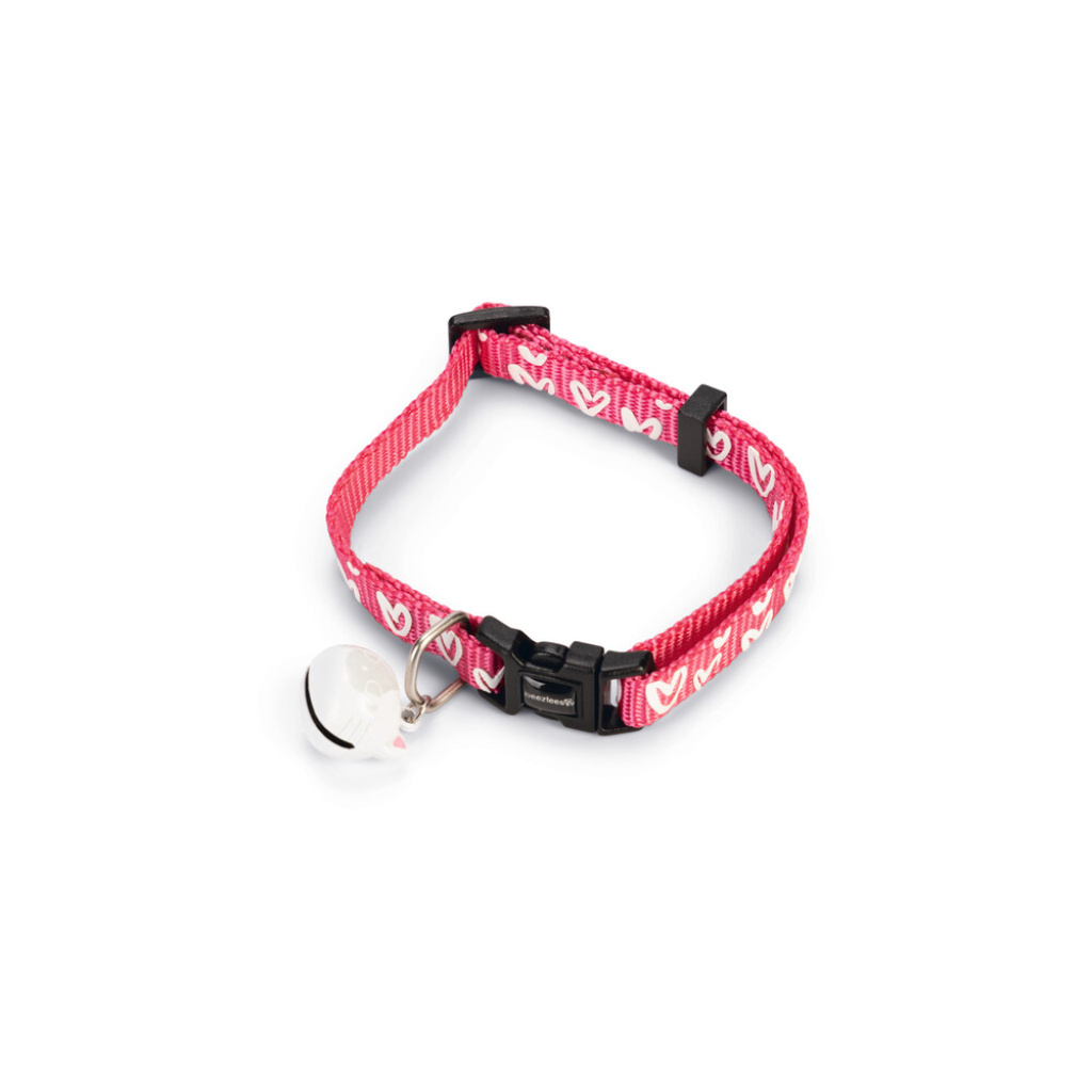 Beeztees Heart Zilli Kedi Boyun Tasması 20-30cm (Pembe)
