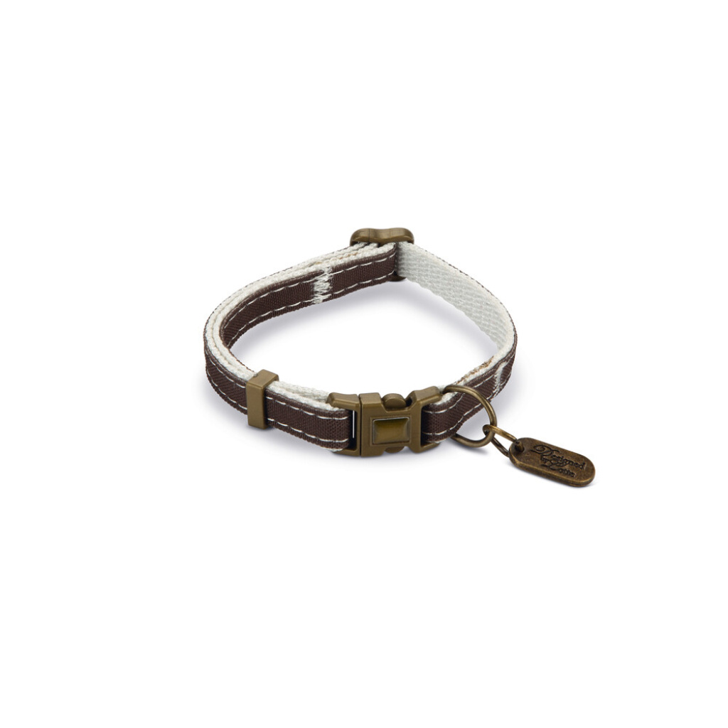 Beeztees Dbl Çift Katmanlı Kedi Boyun Tasması 20-30cm (Kahverengi)