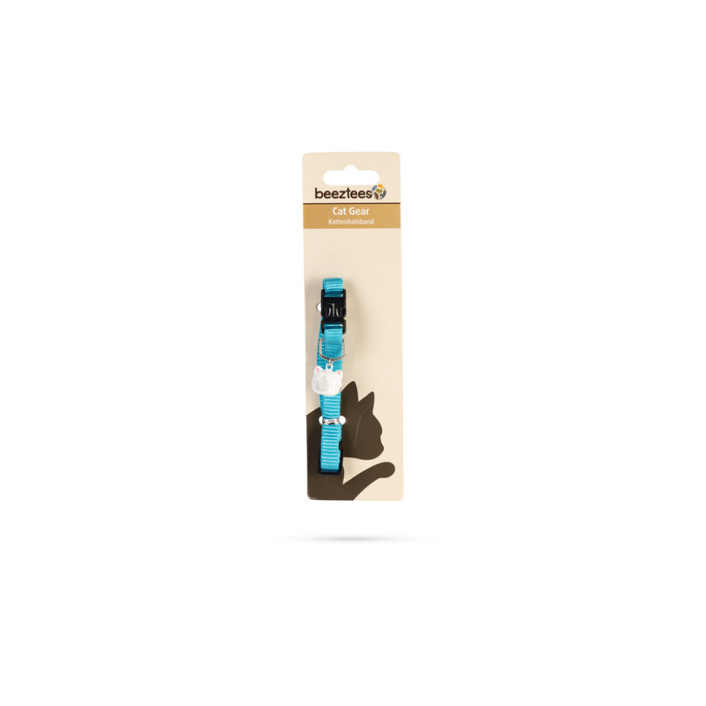 Beeztees Uni Zilli Kedi Boyun Tasması 20-30cm (Turkuaz)
