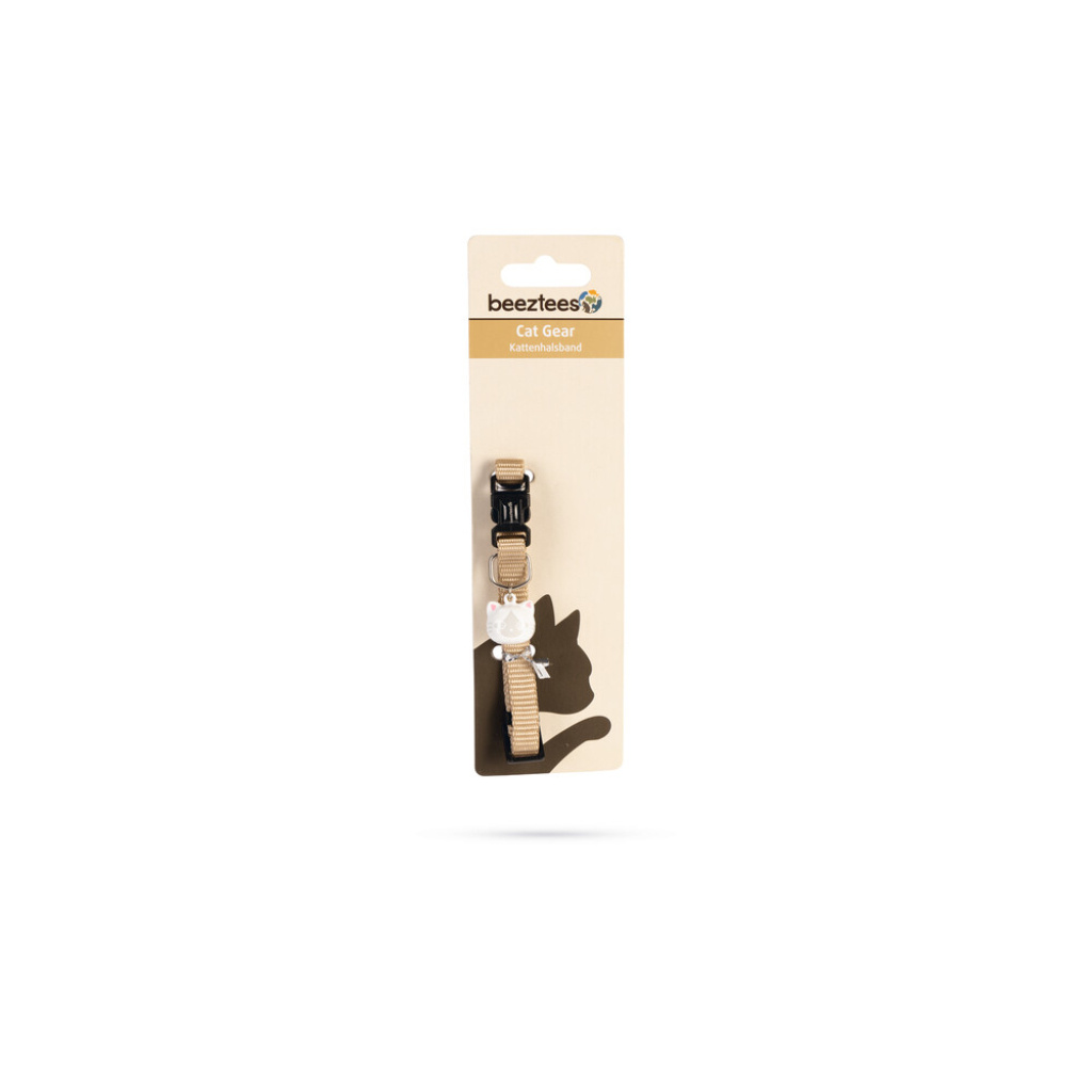 Beeztees Uni Zilli Kedi Boyun Tasması 20-30cm (Bej)