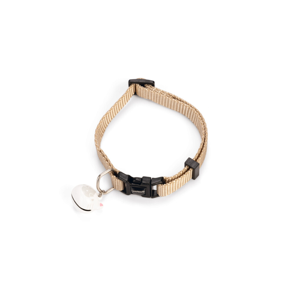 Beeztees Uni Zilli Kedi Boyun Tasması 20-30cm (Bej)