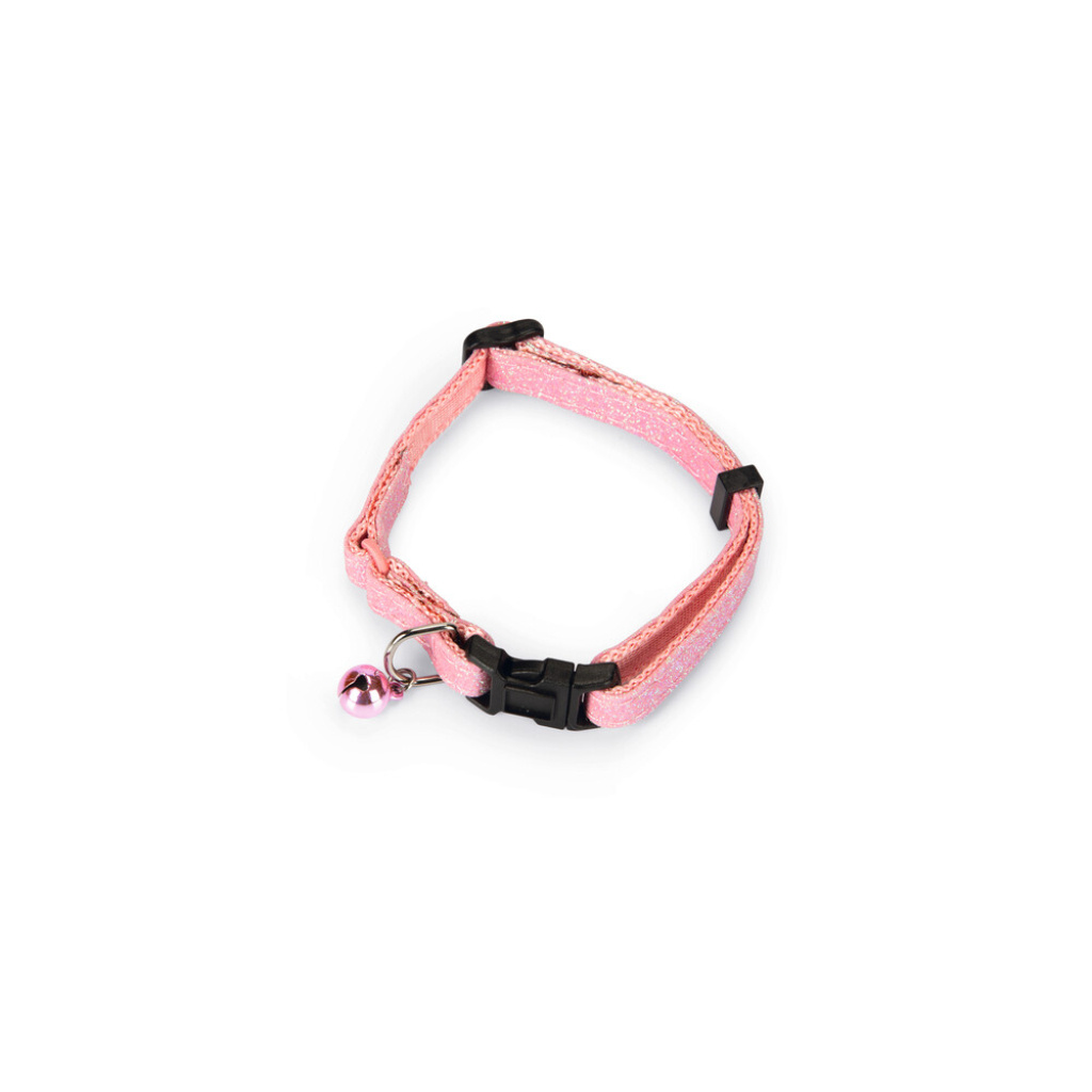 Beeztees Glitter Zilli Kedi Boyun Tasması 23-32cm (Pembe)