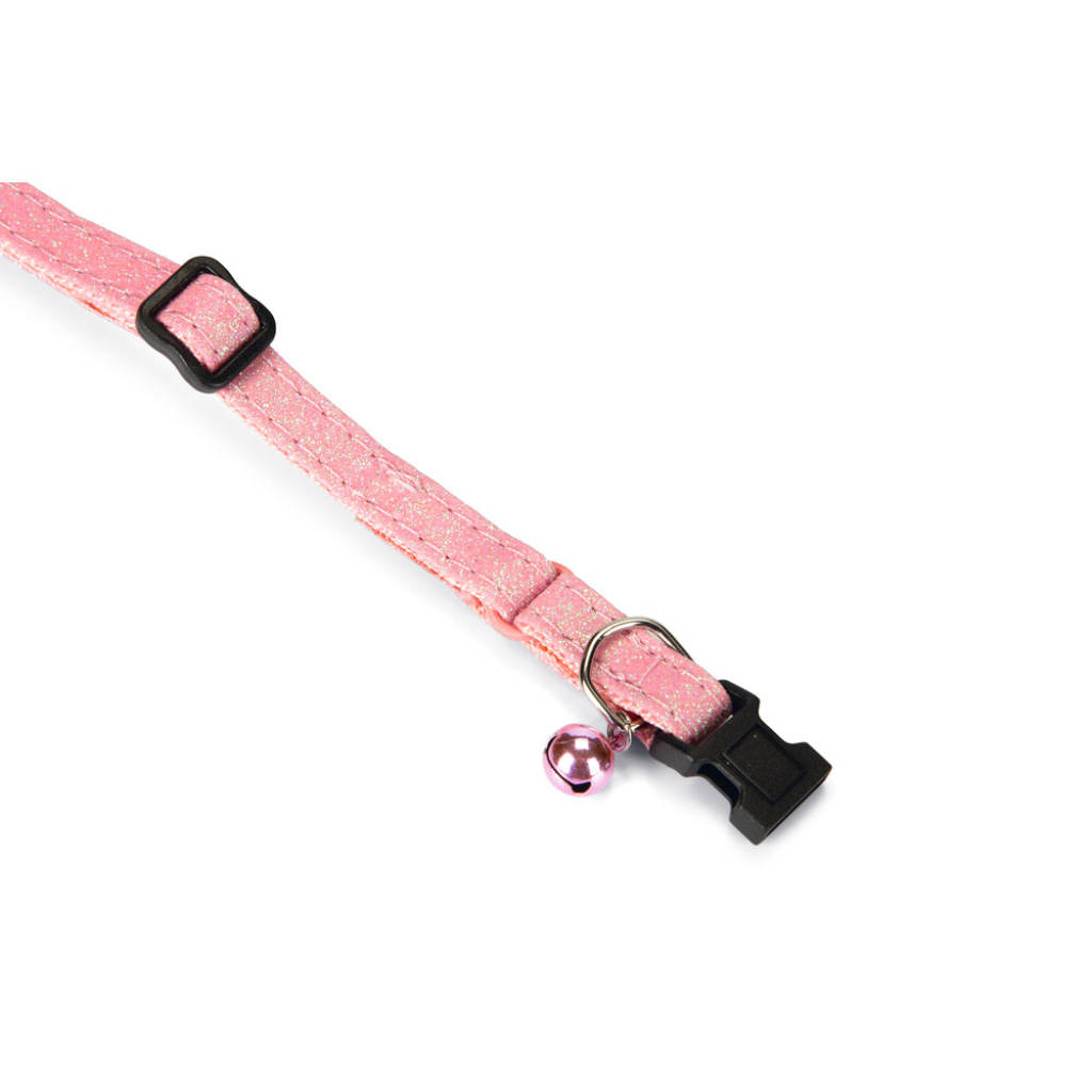 Beeztees Glitter Zilli Kedi Boyun Tasması 23-32cm (Pembe)