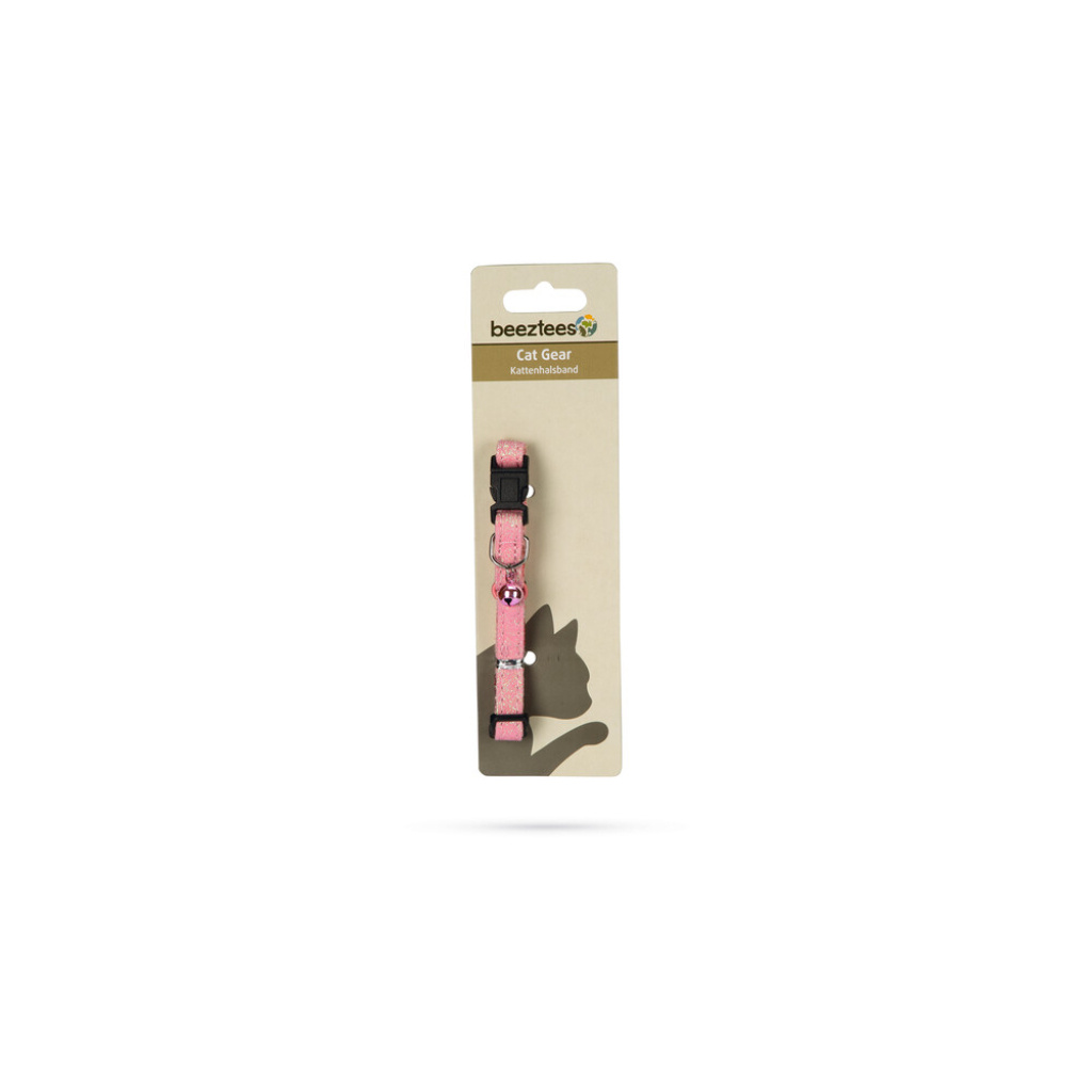 Beeztees Glitter Zilli Kedi Boyun Tasması 23-32cm (Pembe)