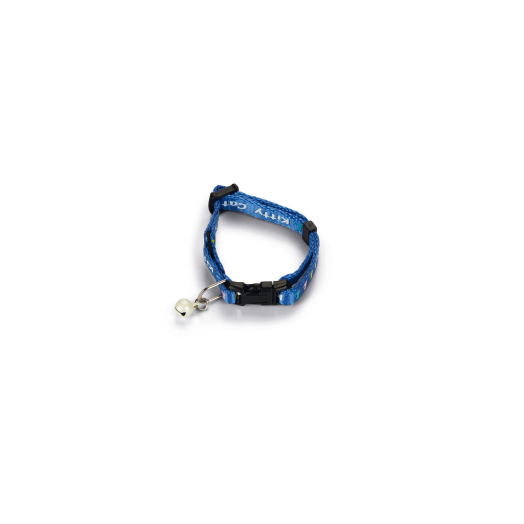 Beeztees Kitty Zilli Yavru Kedi Boyun Tasması 17,5-23cm (Mavi)