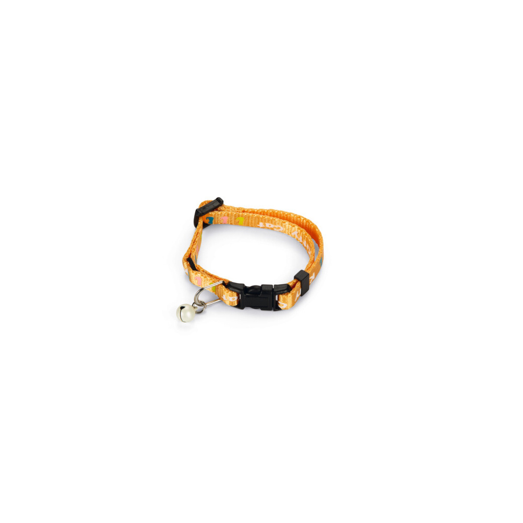 Beeztees Kitty Zilli Yavru Kedi Boyun Tasması 17,5-23cm (Sarı)