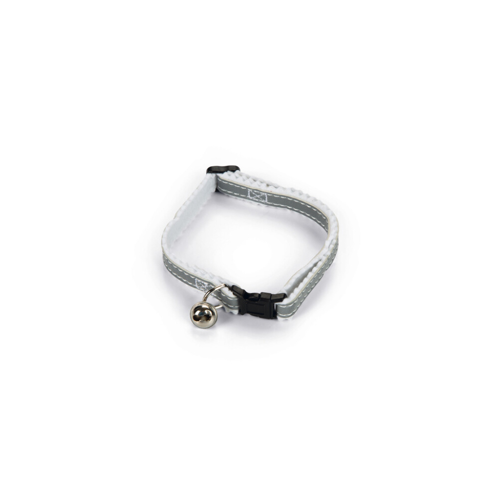 Beeztees Fosforlu Kedi Boyun Tasması 24,5-29,5cm (Gri)