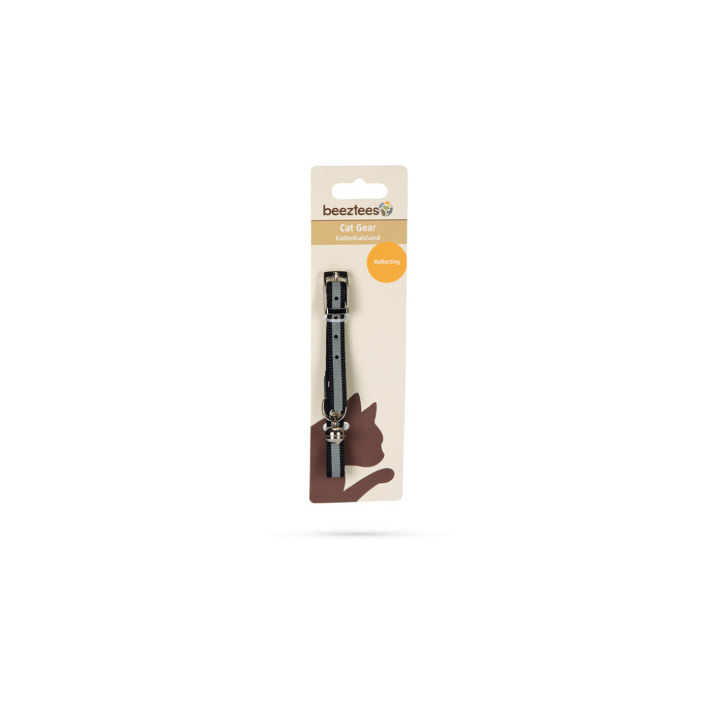 Beeztees Fosforlu Kedi Boyun Tasması 24,5-29,5cm (Siyah)