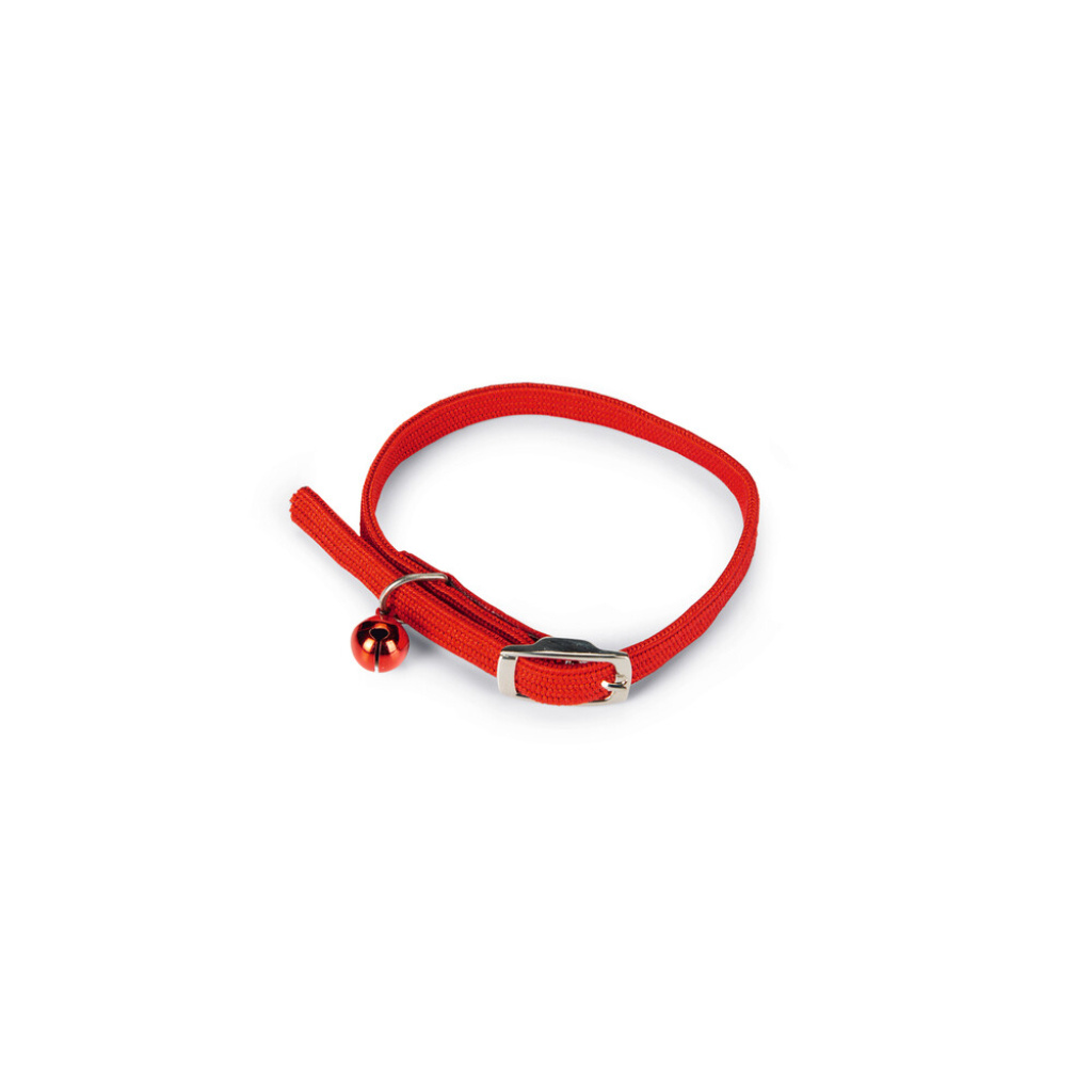 Beeztees Zilli Kedi Boyun Tasması 24,5-29,5cm (Kırmızı)