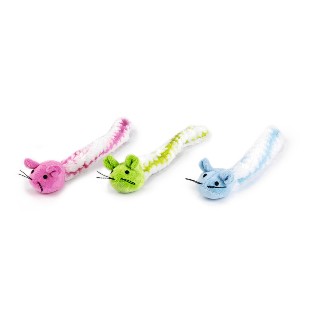 Beeztees Fluffel Peluş Kuyruklu Fare Kedi Oyuncağı 29x6x4cm