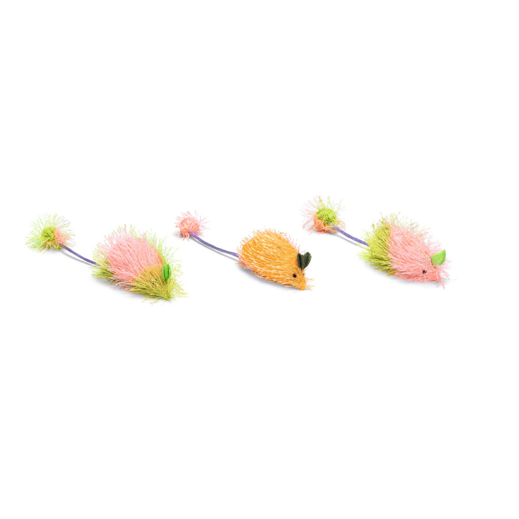 Beeztees Rainbow Uzun Tüylü Fare Kedi Oyuncağı 6,5x3,5x3cm