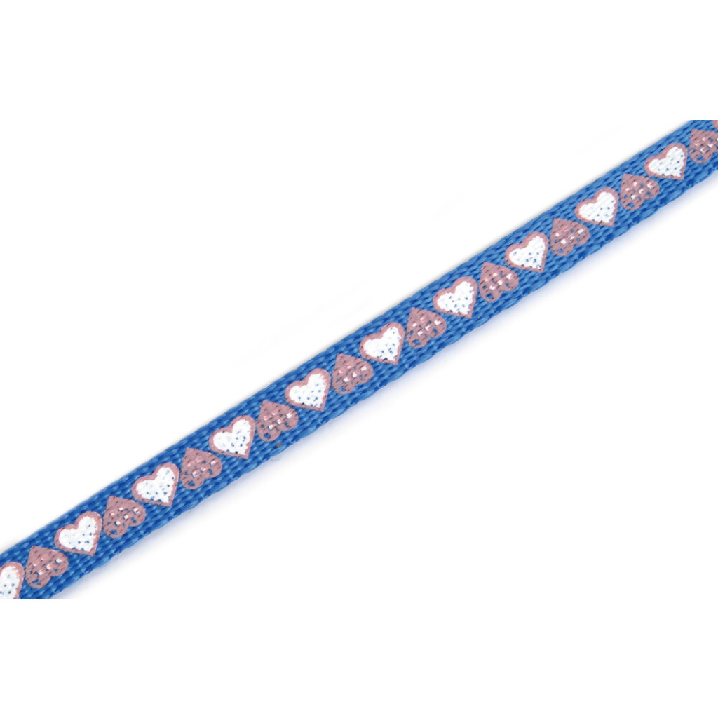 Beeztees Hearts Yavru Kedi Göğüs Tasması Ve Gezdirme Kayışı 120cm (Mavi)