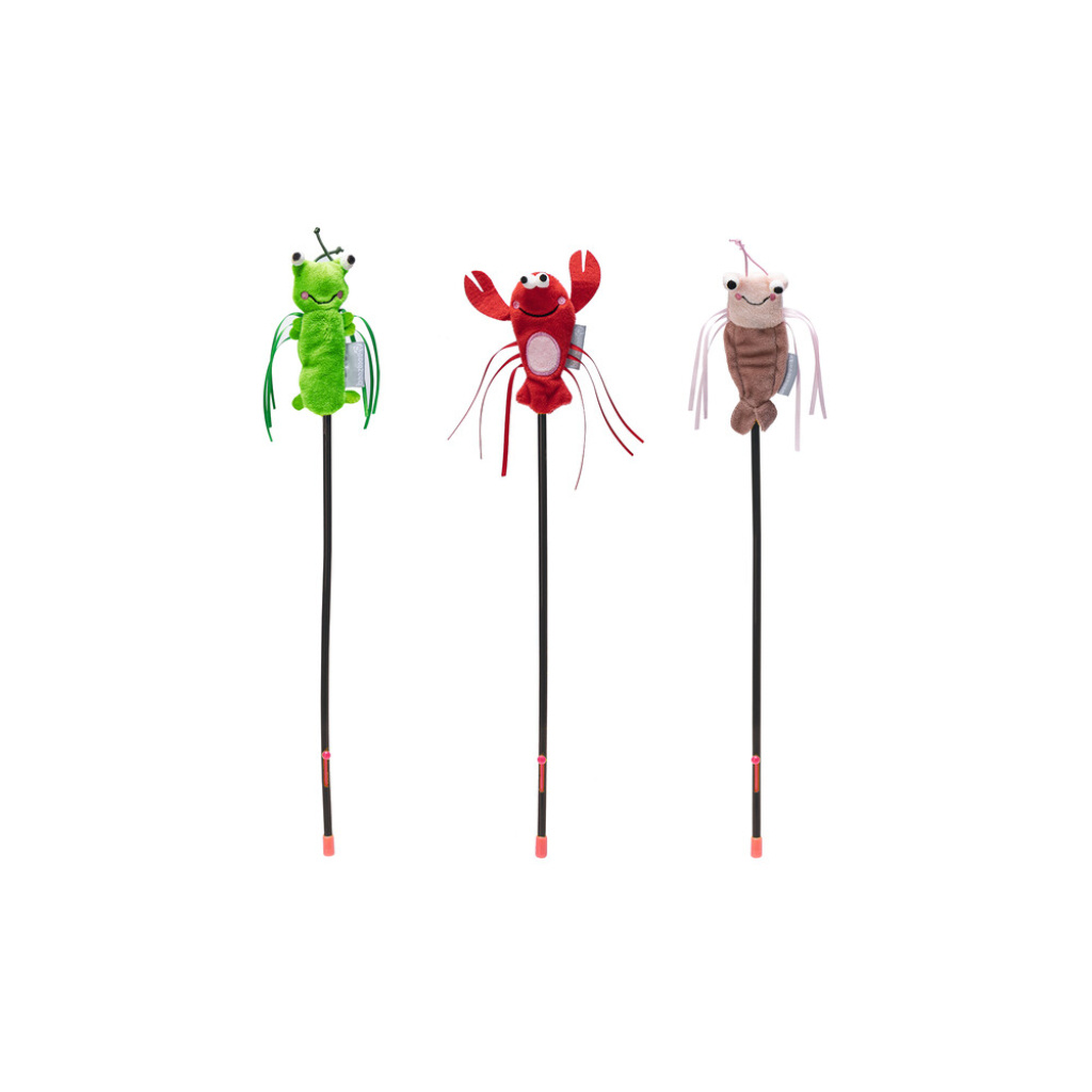 Beeztees Peluş Kurdelalar Oyuncaklı Kedi Oltası 40cm