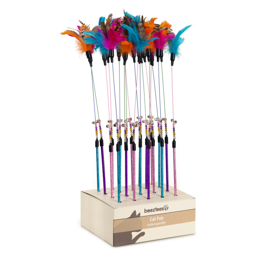 Beeztees Plumo Ucu Tüylü Kedi Oltası 50cm