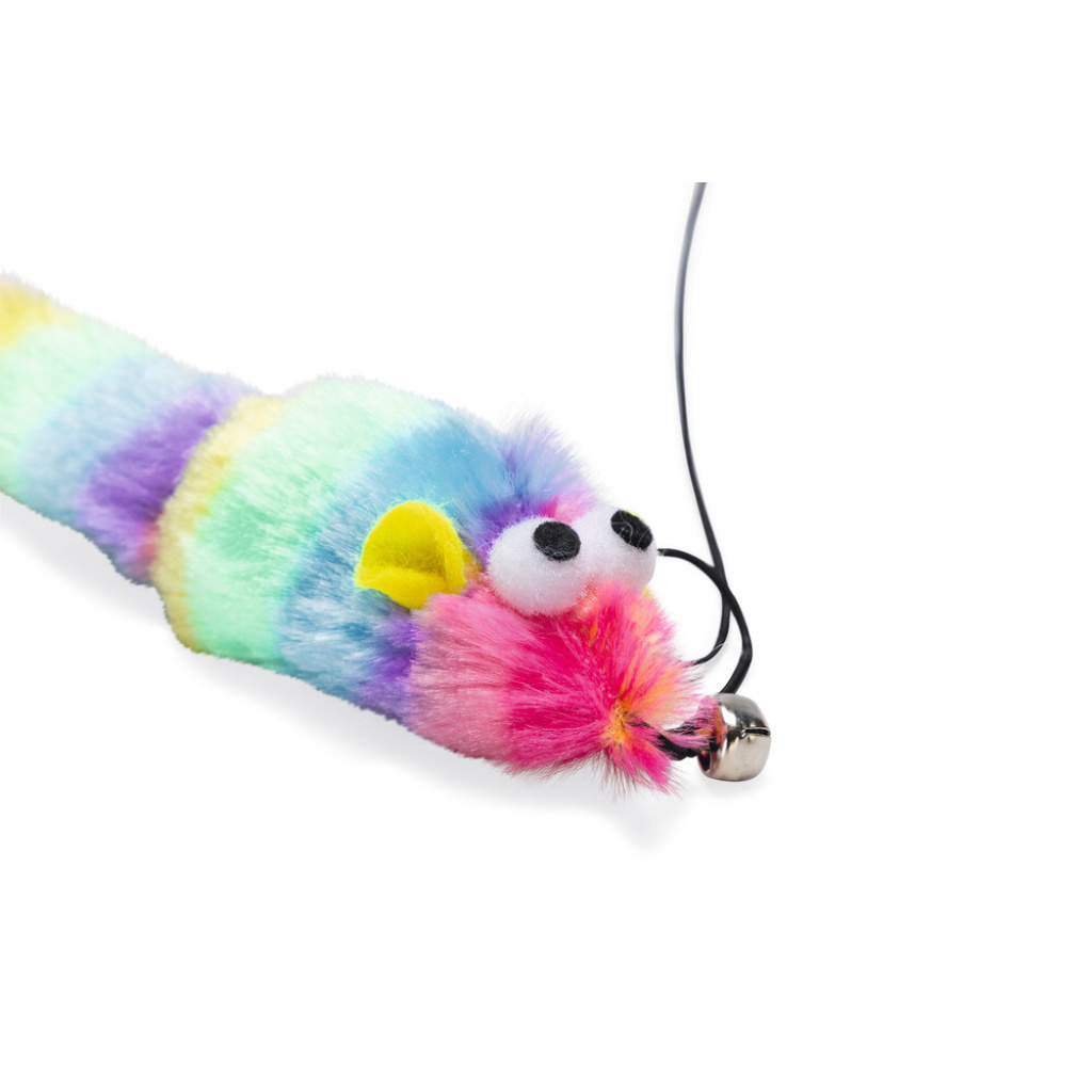 Beeztees Peluş Oyuncaklı Zilli Kedi Oltası 48cm