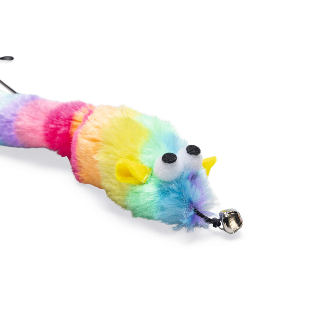 Beeztees Peluş Oyuncaklı Zilli Kedi Oltası 48cm