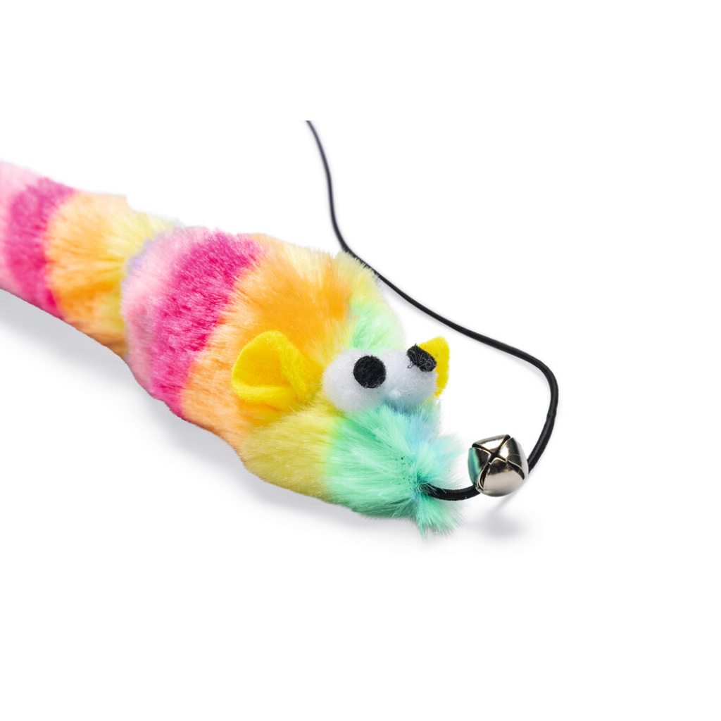 Beeztees Peluş Oyuncaklı Zilli Kedi Oltası 48cm