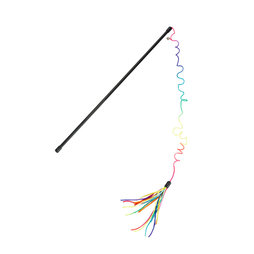 Beeztees Kurdela Uçlu Dayanıklı İp ve Zilli Kedi Oltası 50cm