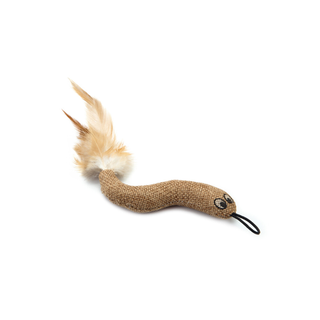 Beeztees Twisty Sisal ve Tüylü Kedi Oltası Oyuncağı 18cm