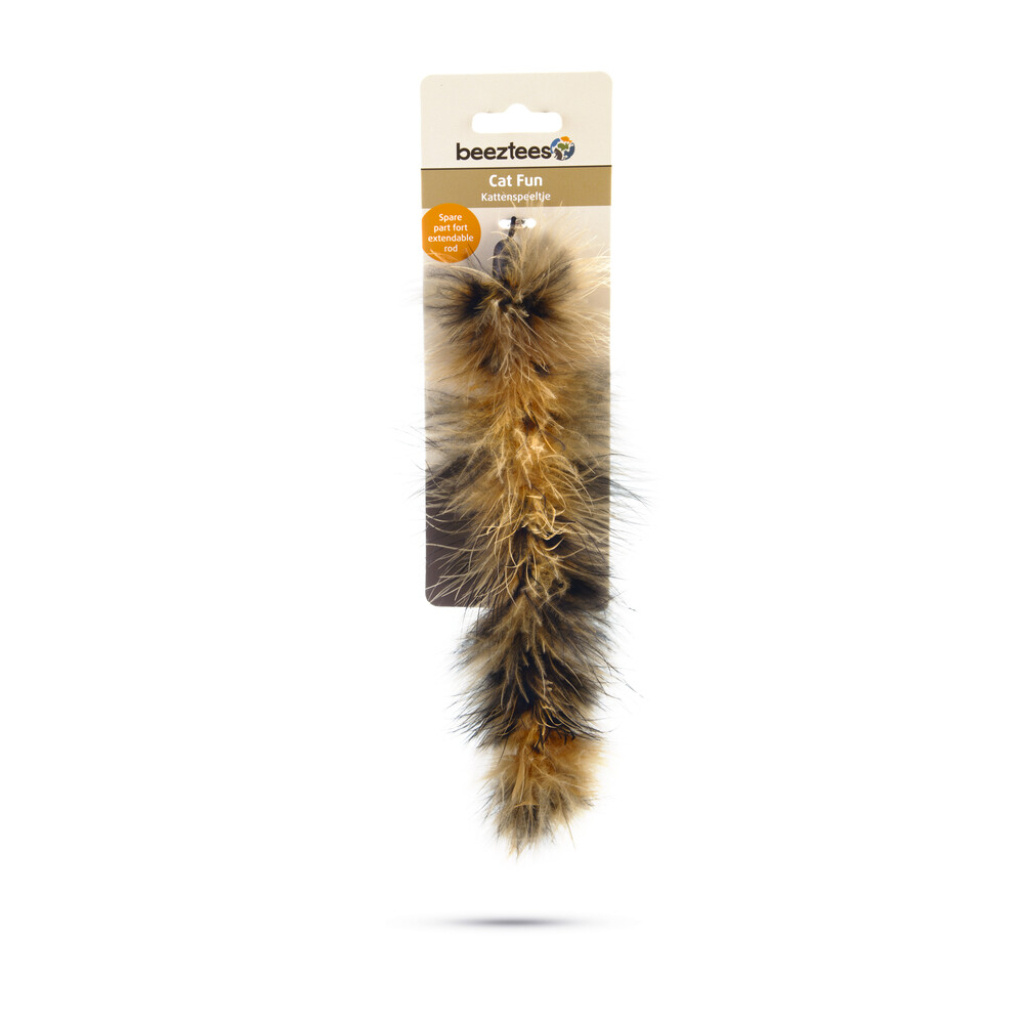 Beeztees Twisty Peluş Kürk Kedi Oltası Tüyü 22cm