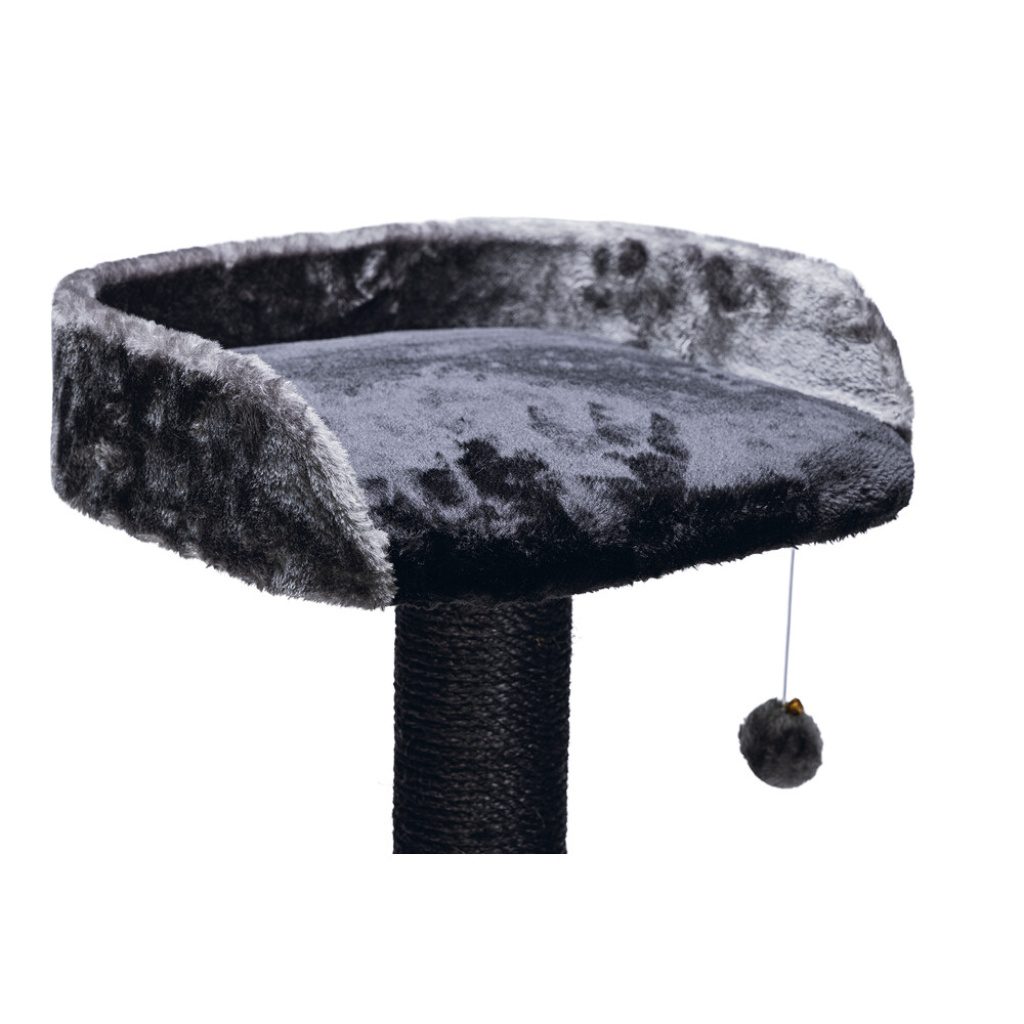 Beeztees Domica Kedi Tırmalama ve Oyun Evi 50x50x120cm (Siyah)