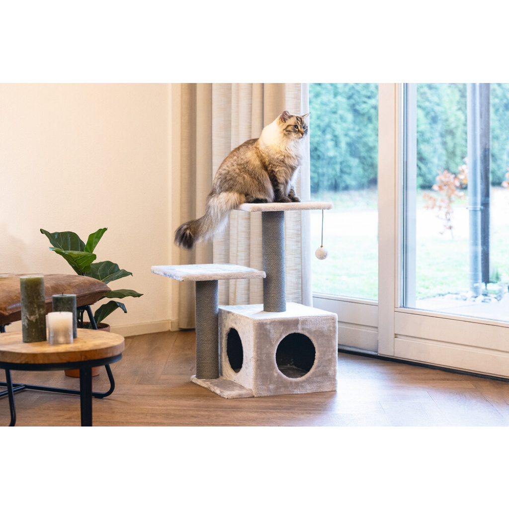 Beeztees Scratching Kedi Tırmalama Tahtası 45x34x70cm (Gri)