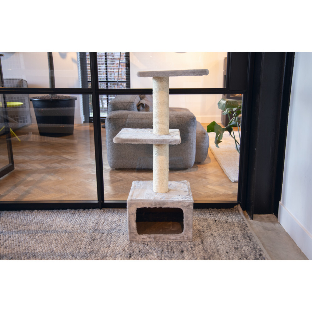 Beeztees Dora Kedi Tırmalama Tahtası 38x38x91cm (Gri)