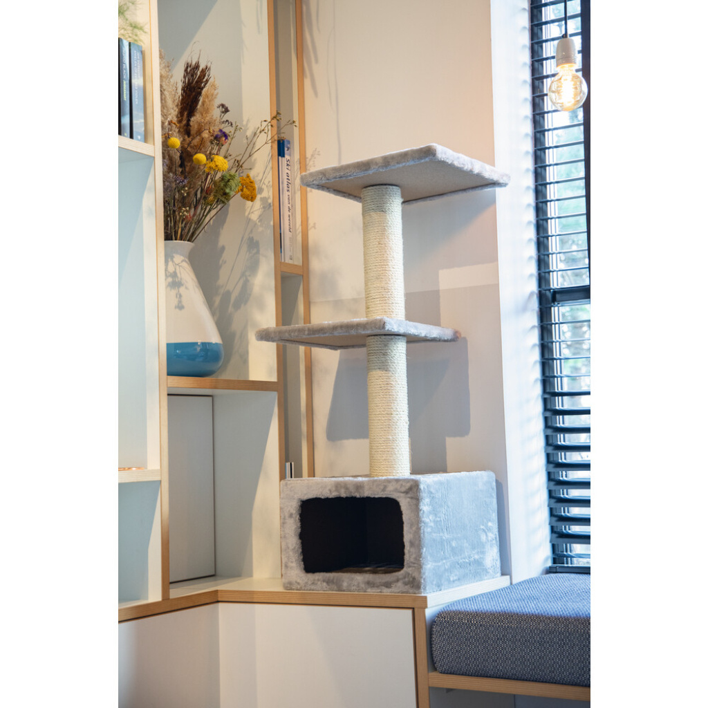 Beeztees Dora Kedi Tırmalama Tahtası 38x38x91cm (Gri)