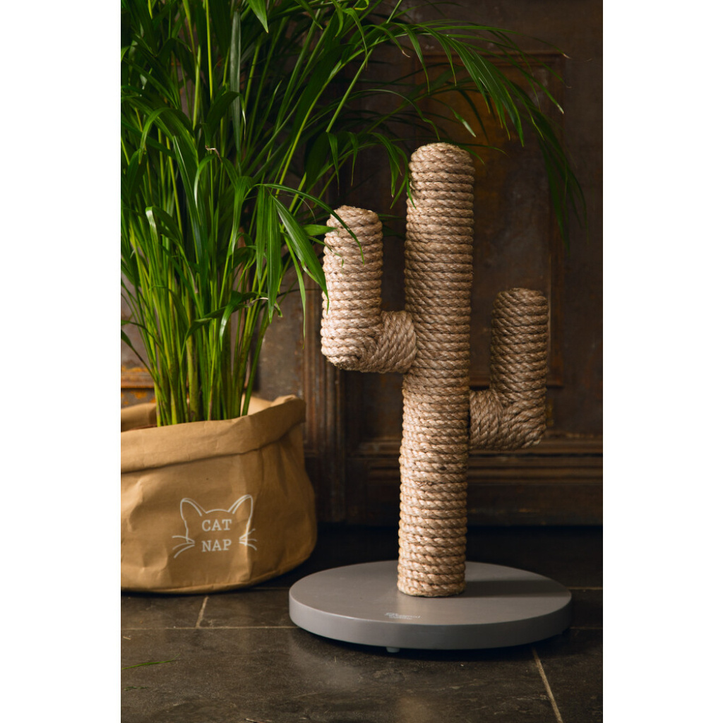 Beeztees Dbl Cactus Kedi Tırmalama Tahtası 35x35x60cm (Açık Kahverengi)