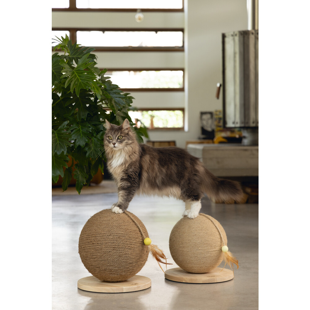 Beeztees Dbl Balty Kedi Tırmalama Tahtası ve Oyuncağı 30x30x31,5cm