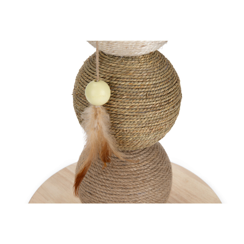 Beeztees Dbl Elio Kedi Tırmalama Tahtası ve Oyuncağı 34x34x47,5cm