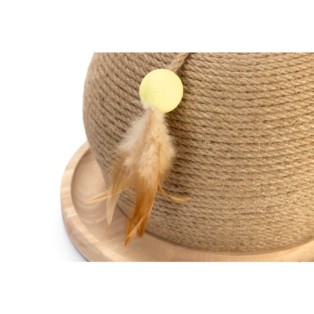 Beeztees Dbl Mila Kedi Tırmalama Tahtası ve Oyuncağı 29,5x29,5x22cm