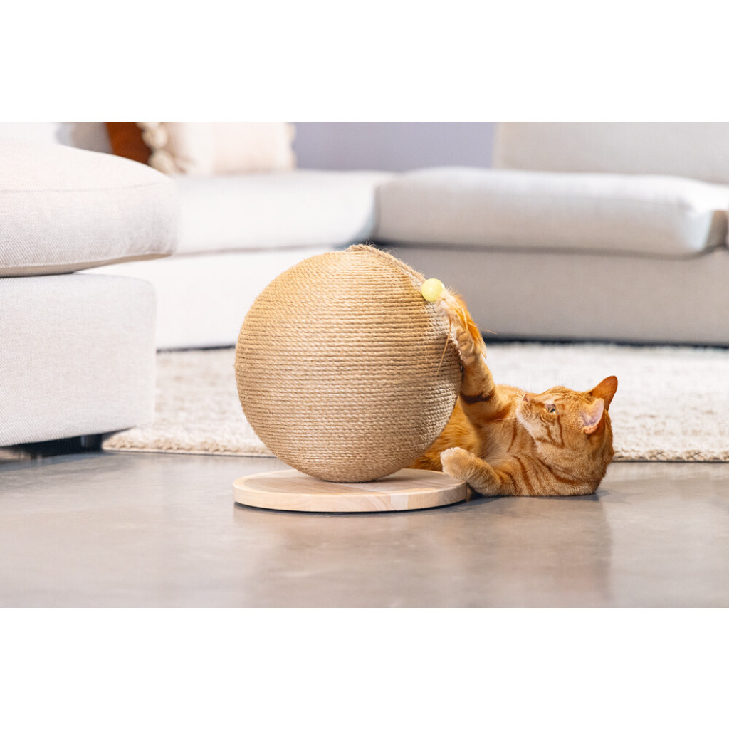 Beeztees Dbl Balty Kedi Tırmalama Tahtası ve Oyuncağı 30x30x27cm