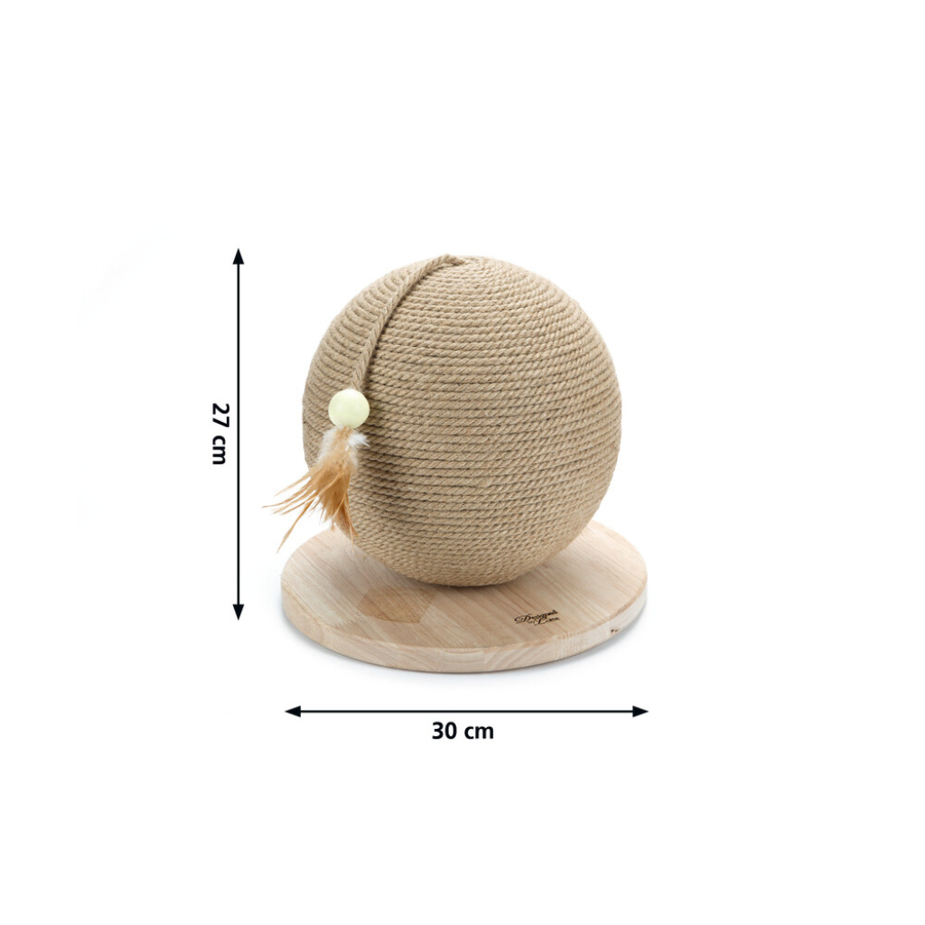 Beeztees Dbl Balty Kedi Tırmalama Tahtası ve Oyuncağı 30x30x27cm