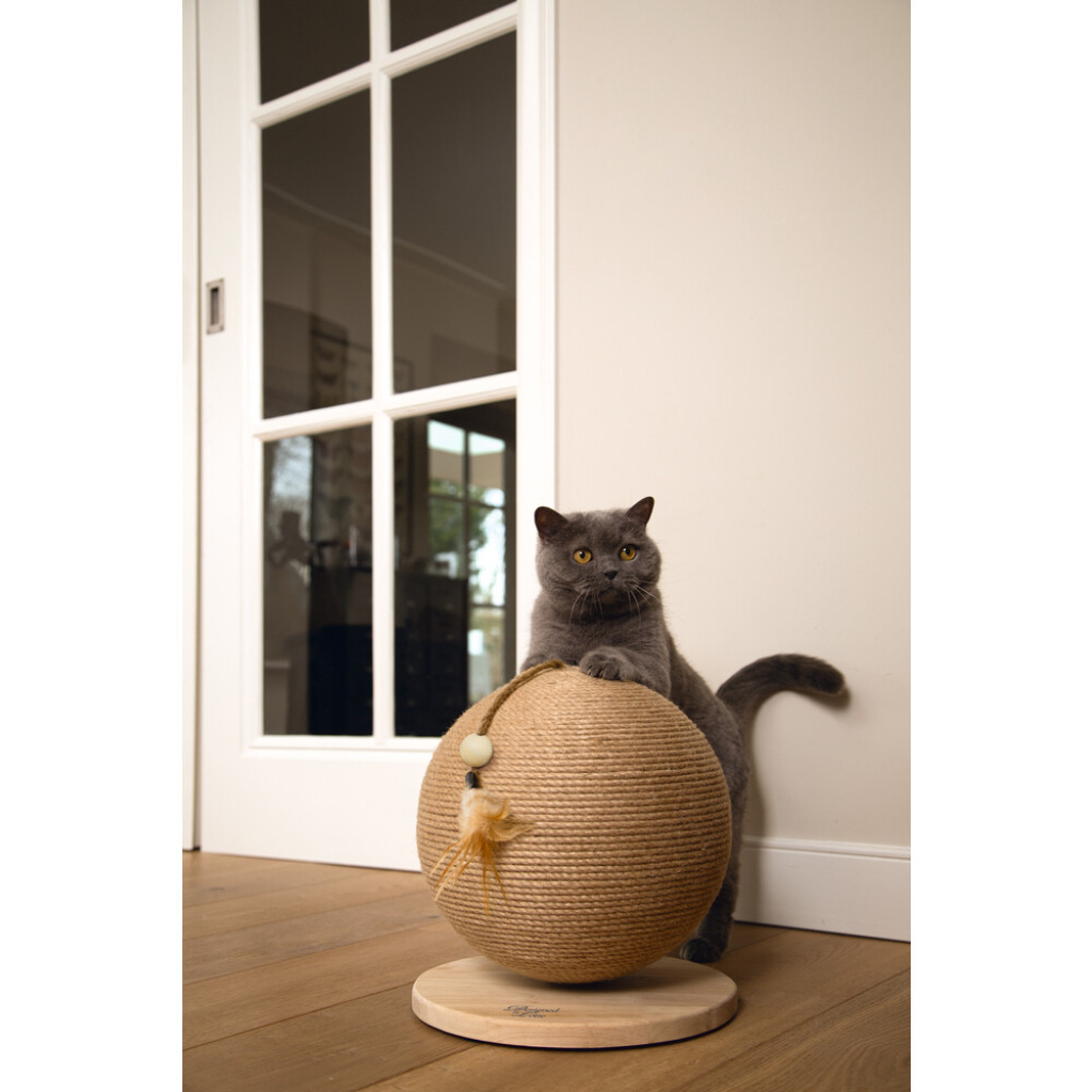 Beeztees Dbl Balty Kedi Tırmalama Tahtası ve Oyuncağı 30x30x27cm