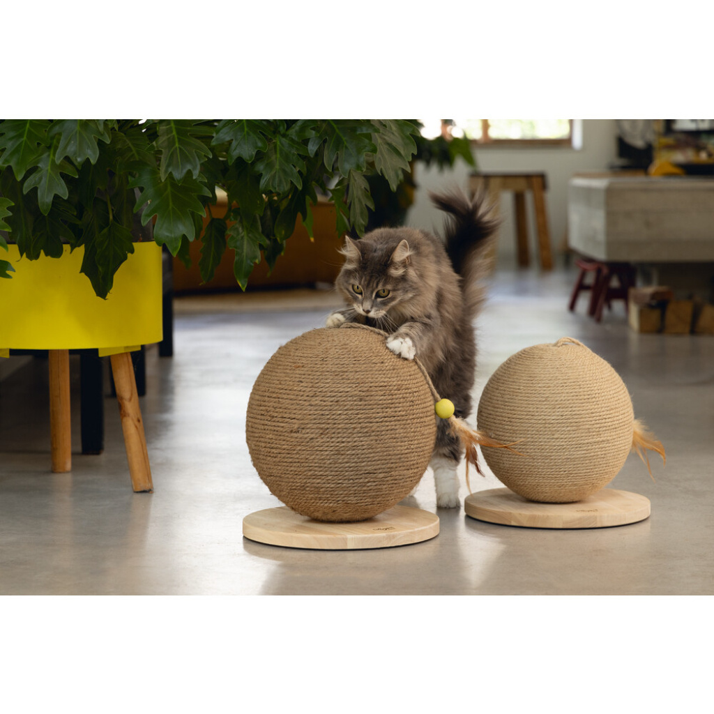 Beeztees Dbl Balty Kedi Tırmalama Tahtası ve Oyuncağı 30x30x27cm