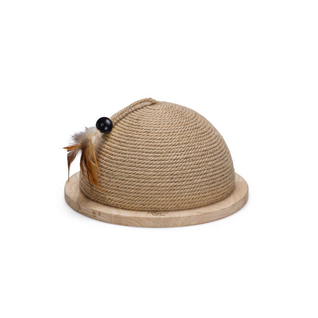 Beeztees Dbl Vivi Kedi Tırmalama Tahtası ve Oyuncağı 34,5x34,5x18cm