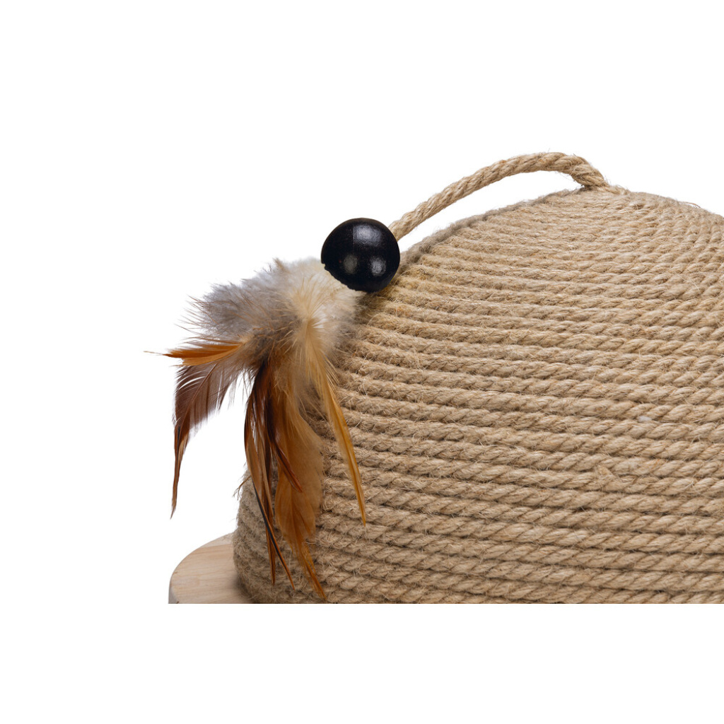 Beeztees Dbl Vivi Kedi Tırmalama Tahtası ve Oyuncağı 34,5x34,5x18cm