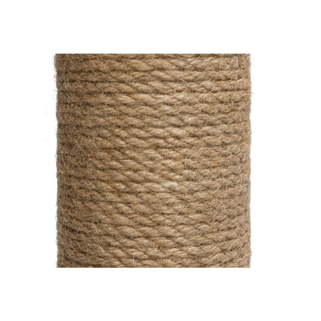 Beeztees Dbl Ribbed Kedi Tırmalama Tahtası ve Oyuncağı 35x35x50cm (Gri)