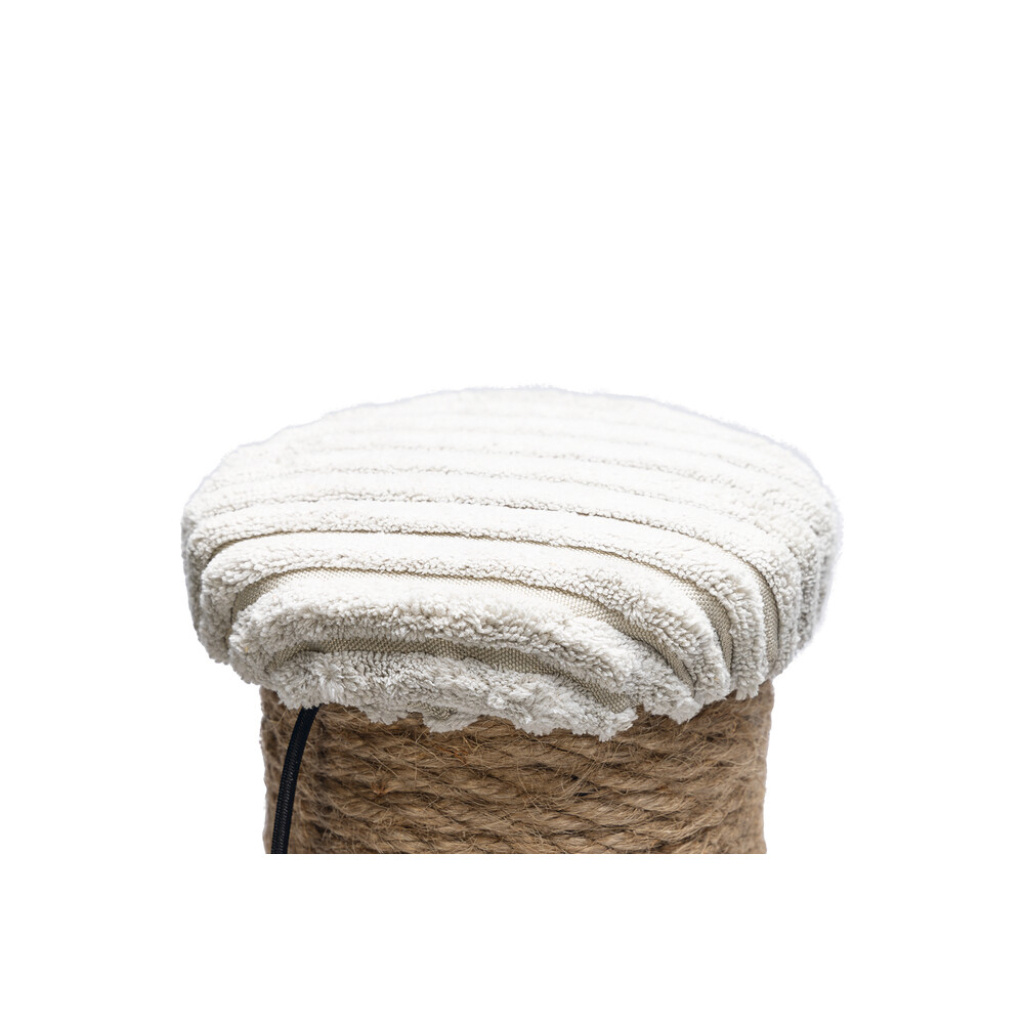 Beeztees Dbl Ribbed Kedi Tırmalama Tahtası ve Oyuncağı 35x35x50cm (Gri)