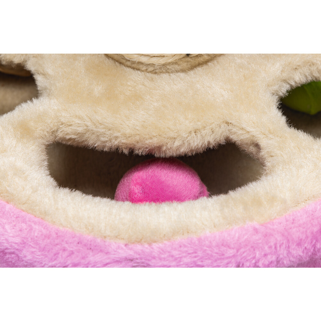 Beeztees Gotcha Kedi Tırmalama Tahtası ve Oyuncağı 27x27x40cm (Pembe)