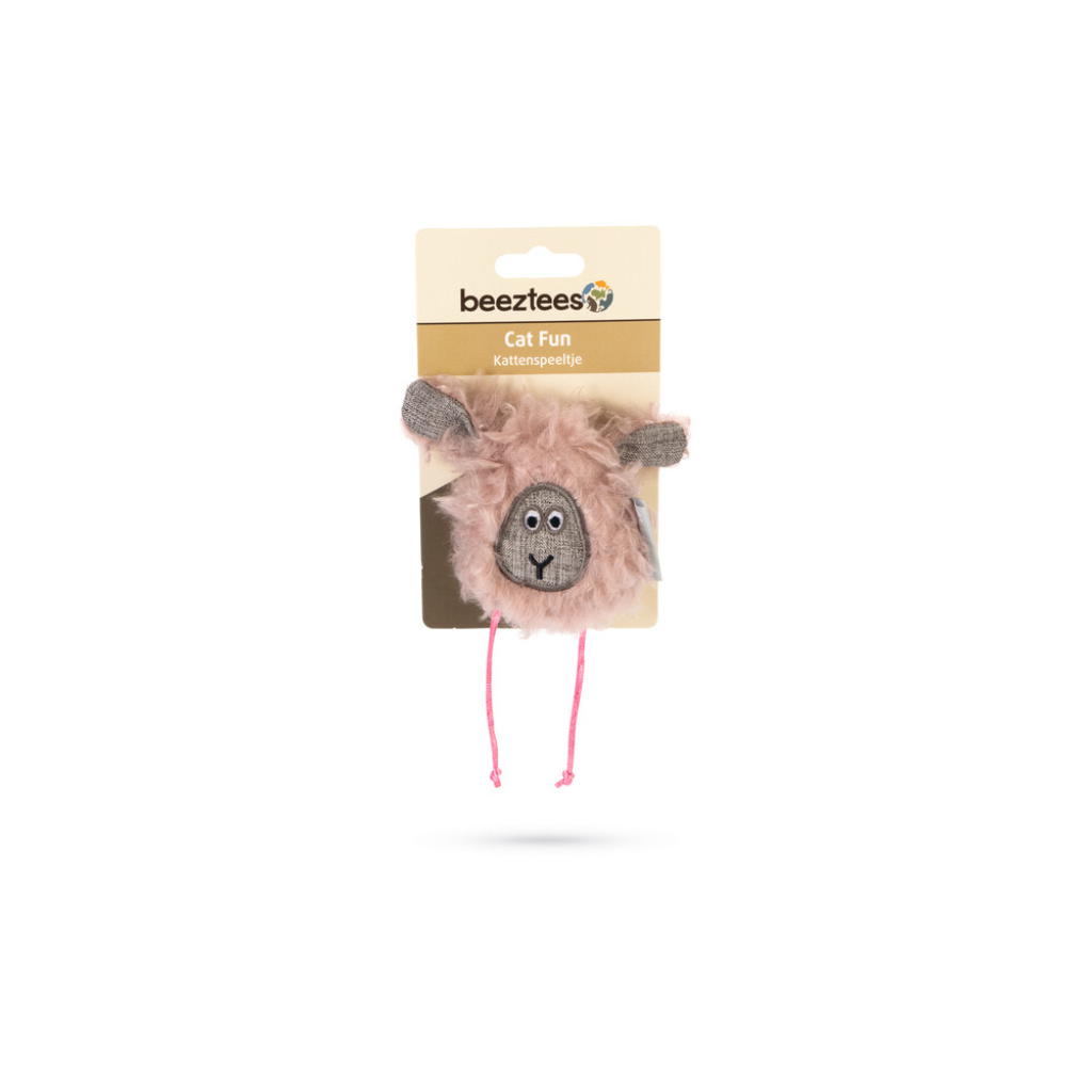 Beeztees Peluş Koyun Kedi Oyuncağı 12x12x3cm (Pembe)
