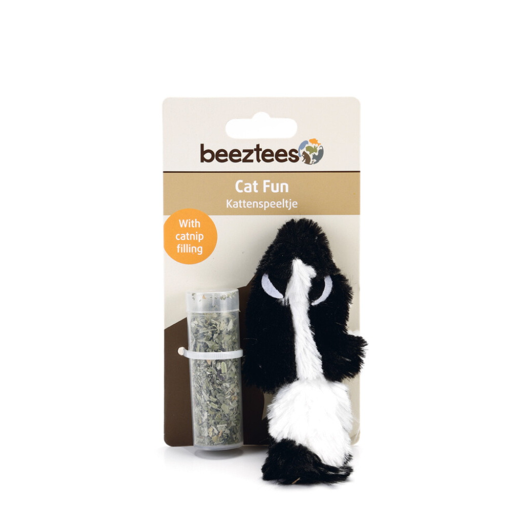 Beeztees Kedi Otlu Peluş Kokarca Kedi Oyuncağı 14cm