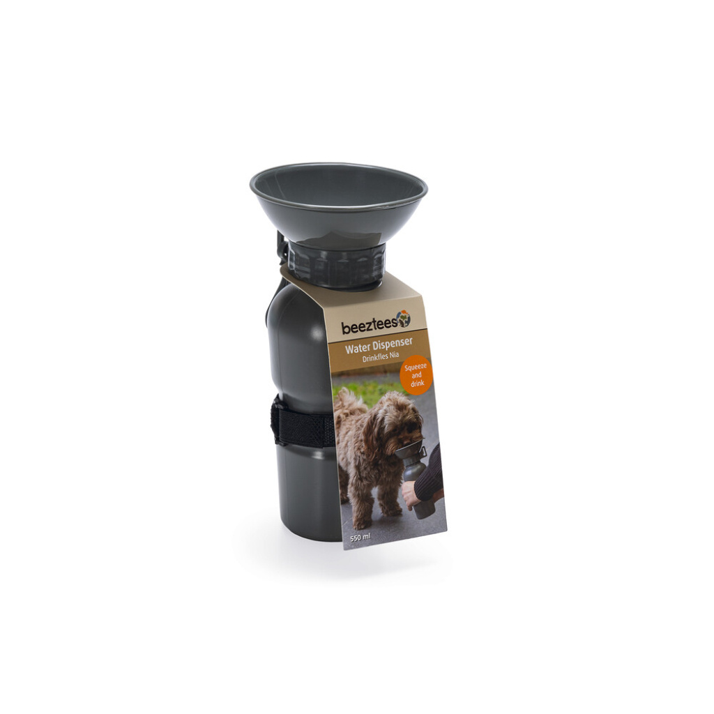 Beeztees Köpek Seyahat Su Şişesi 20x10,5x10,5cm 550ml (Gri)