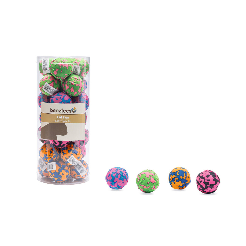 Beeztees Kumaş Top Kedi Oyuncağı 4cm (Karışık Renkli)